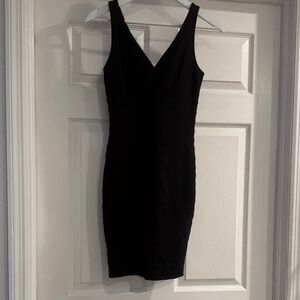 Express Black V-Neck Mini Dress